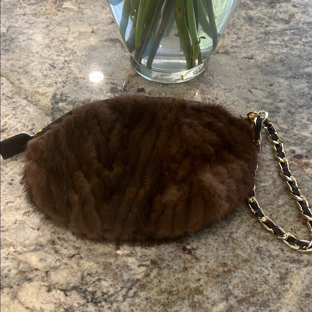 Paolo Masi Forest Green Pouch with Gold Accents